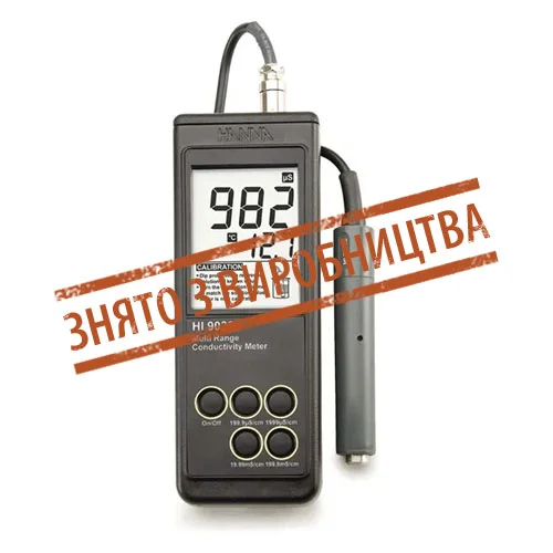 hi9033 HI9033 портативний багатодіапазонний кондуктометр (знятий з виробництва, замінений на HI98192) - Зображення 1