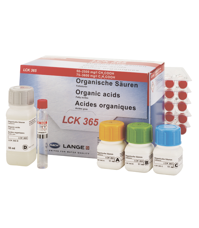 01 LCK365 кюветний тест для визначення органічних кислот 50-2500 мг / л, 25 тестів - Зображення 1